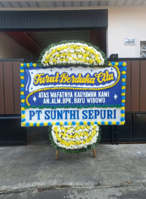 Papan Bunga Duka di Kampeonaho