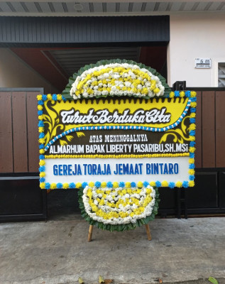 Papan Bunga Duka di Kampeonaho